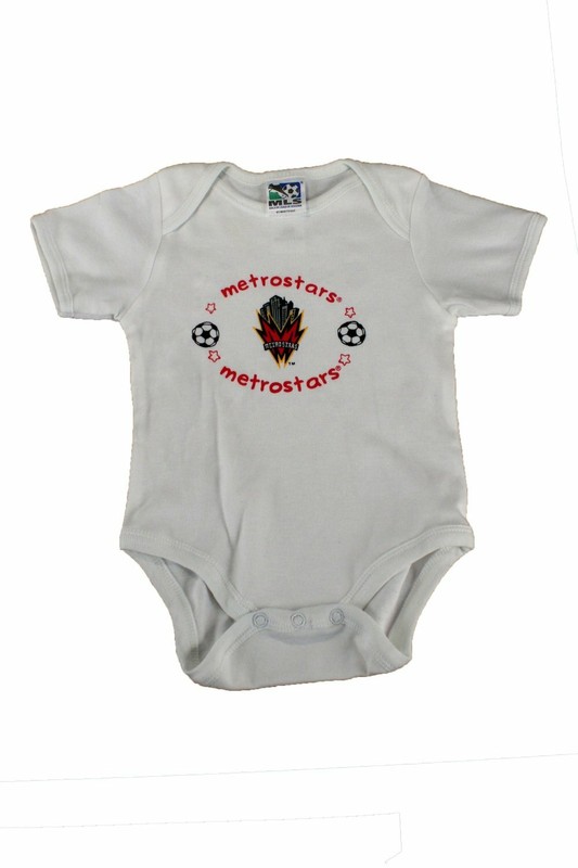 MLS Soccer Newborn Baby New York/New Jersey Metrostars Vintage Boxed Gift Set gallery