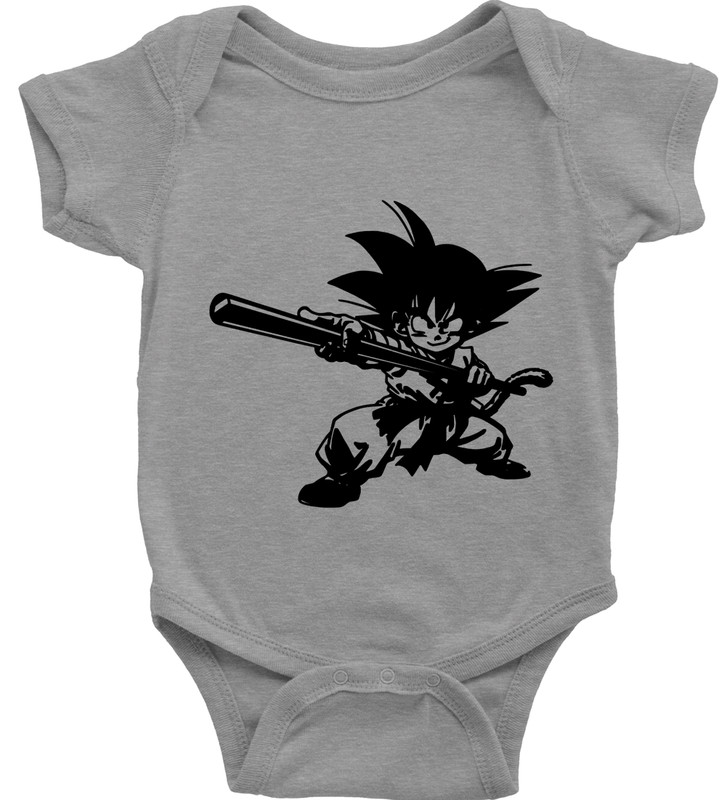 Infant Baby Bodysuit One-Piece Romper Outfit Shower Print Little Goku Kid Kungfu