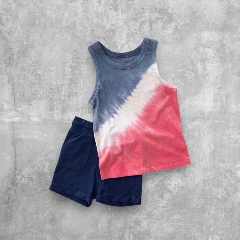 New Cat & Jack Boys Girls Americana Shorts Set Red White and Blue Size 18 Months