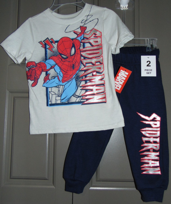 Marvel SPIDER-MAN Size 12M Jogger Sweat Suit – Tee and Jogger Pants NEW W/ TAGS!