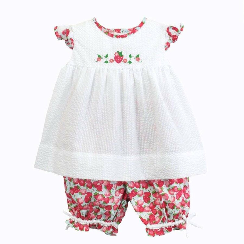 Petit Ami Strawberry Top & Capri Set 12 18 24 Months