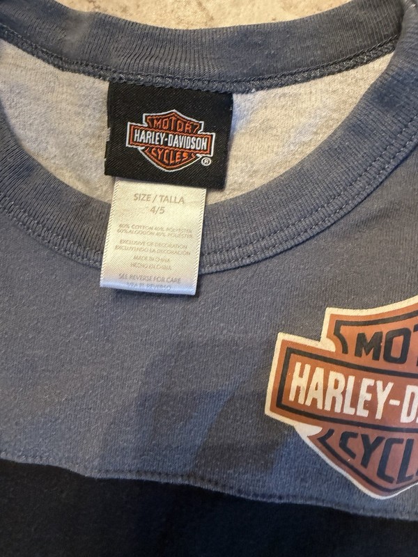 harley davidson baby tee size 4/5 years gallery