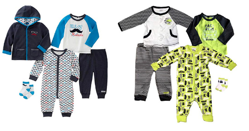 absorba Infant Boys’ 5-Piece Set (Jacket, Shirt, Bodysuit, Pant and Socks)