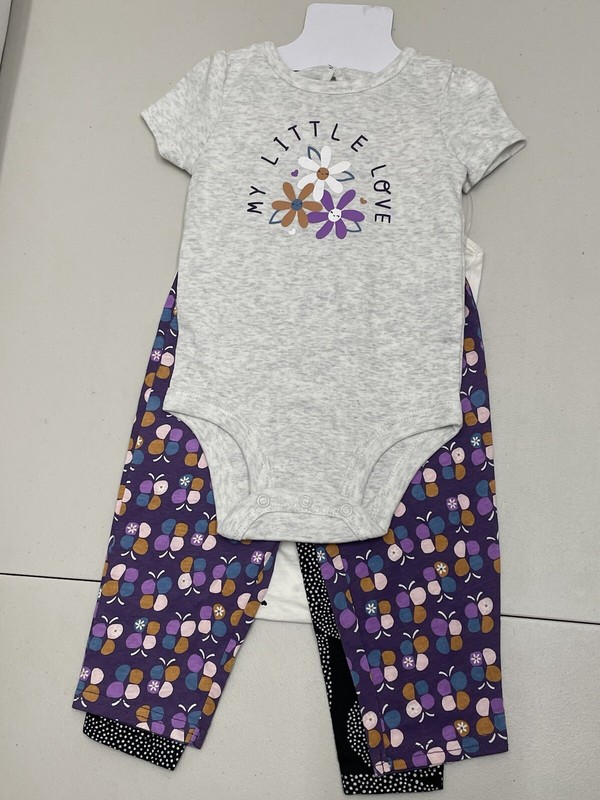 Carter’s 4 Piece Baby Girl Set , Bodysuit & Pants