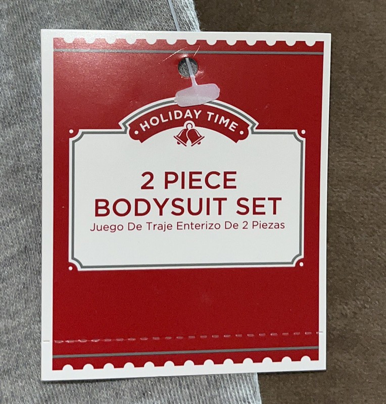 Infant Boy 3-6 m HOLIDAY TIME Christmas 2 pc set LS One Piece And Pants gallery