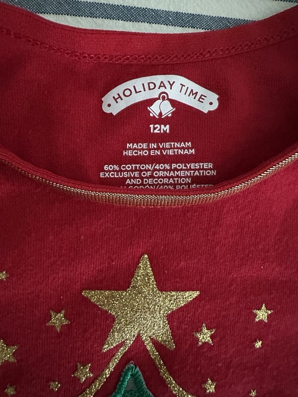 Holiday Time Christmas Baby/ Toddler 12month Longsleeve Shirt gallery