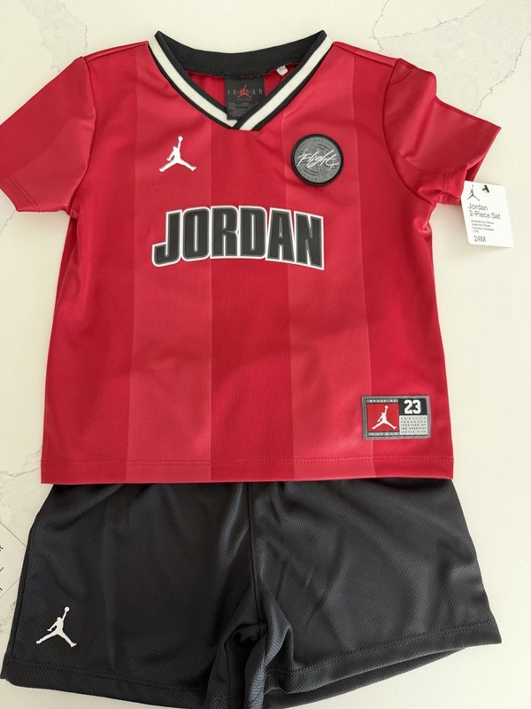 Jordan Toddler Sport Jersey & Mesh Shorts Set Size 24M NWT