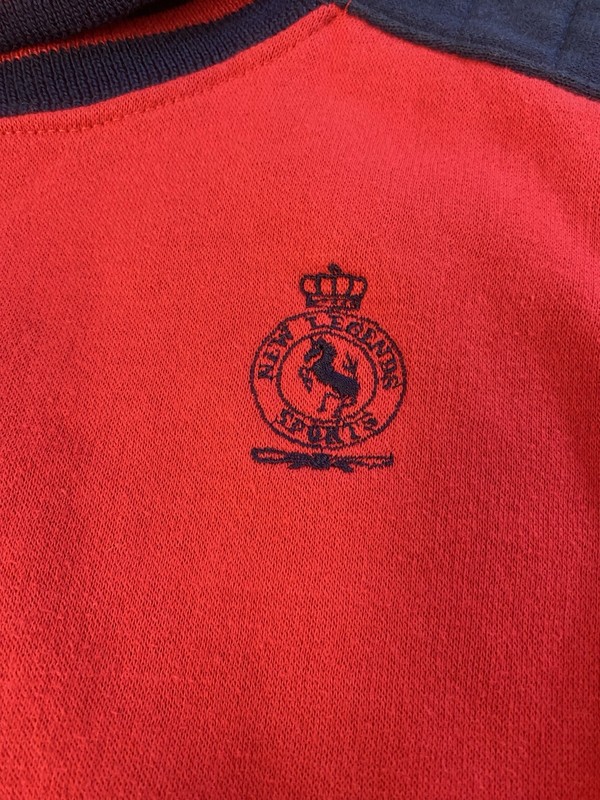 Vintage 90s Toddler Tracksuit Set 3T Red Navy Sweatshirt Pants Retro Boys gallery