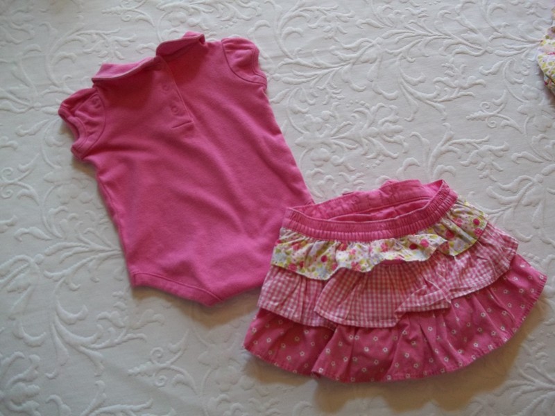 Gymboree Mini Blooms 2012 Snail ruffle skort skirt bodysuit 3-6 gallery