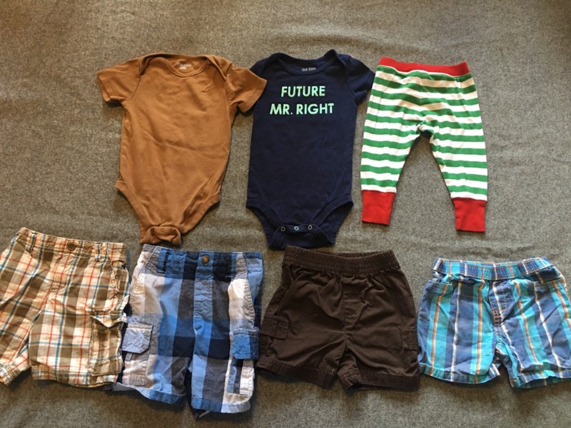 Baby Boy 18-24 Months Clothing Lot 7x Pieces Bulk Summer Outdoor Casual Plaid