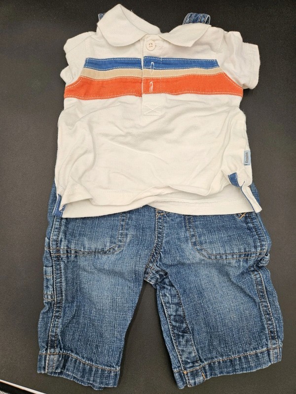 6 Month 2 Piece Overall Set Osh Kosh Brand, Baby Clothes, Girls & Boy Clothes