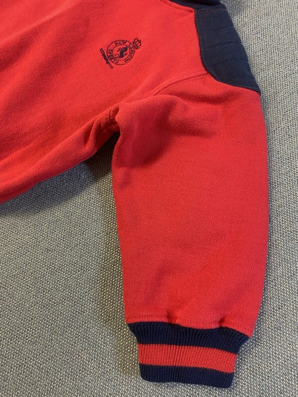 Vintage 90s Toddler Tracksuit Set 3T Red Navy Sweatshirt Pants Retro Boys gallery