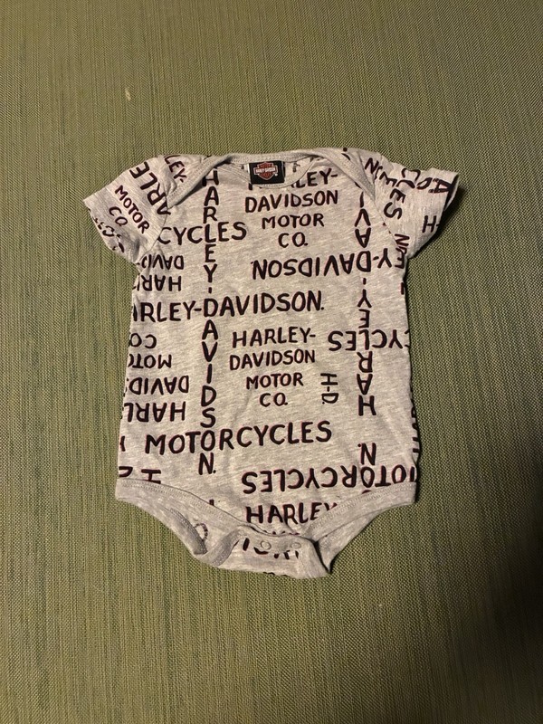 Harley Davidson Baby Outfit Size 6/9 Month