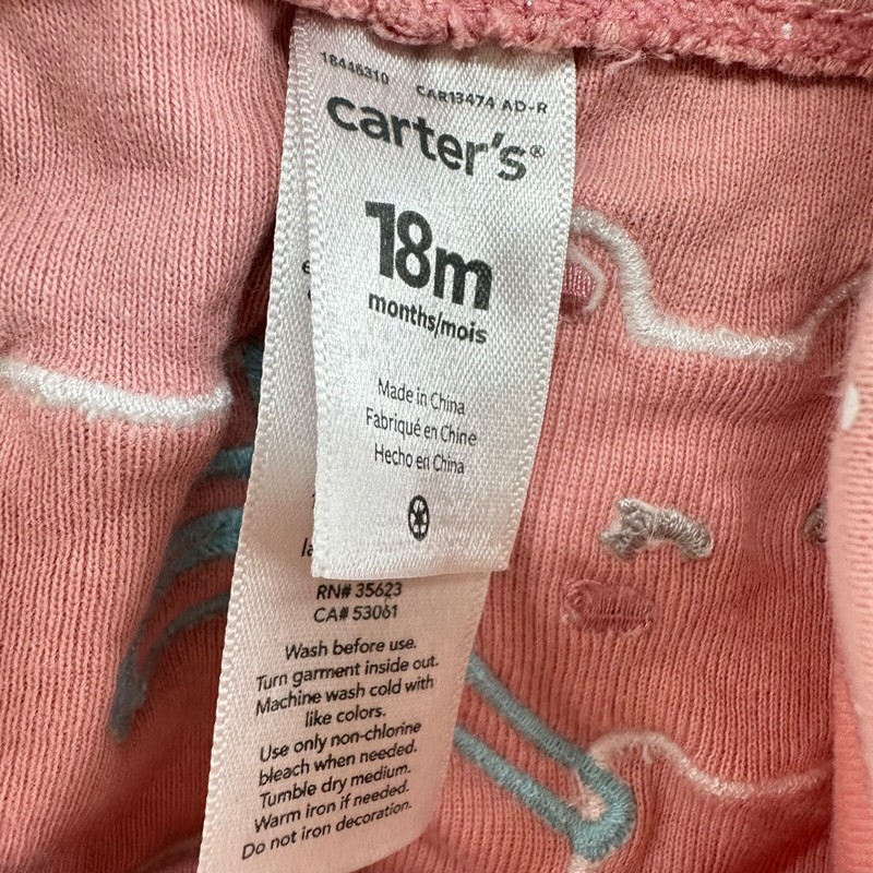 Carters 18 Mth Gray White Stripe LS One Piece Pink White Pants Polar Bear Outfit gallery