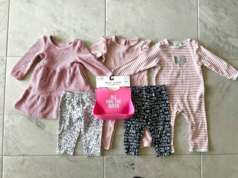 6 BABY GIRL Sz 12M – Fall Winter Spring Bella Tunno Carter’s Albetta Cat & Jack