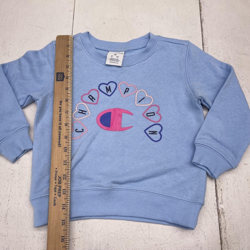 Champion Sweatshirt Skort Outfit Set Girls 3T Blue Heart Logo Athletic 2 Piece gallery