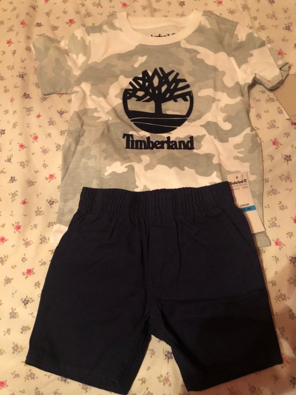 Brand New Timberland Short Set Size 24 Months Very Nice!!