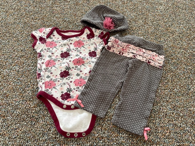 Baby Gear Girls Floral Spotted Outfit 3-6M