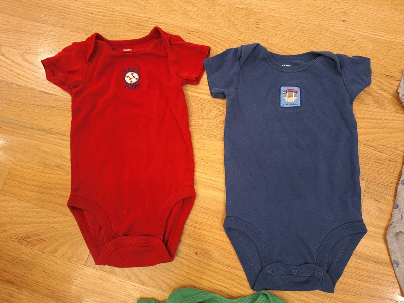 Baby Boys 18 pc lot 0-3m newborn clothes Pants Bodysuits shorts Carters summer gallery