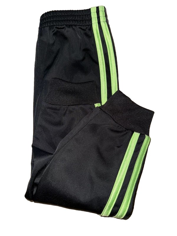 Black And Lime 3 Striped Green Adidas Track Suit Toddler 3T gallery