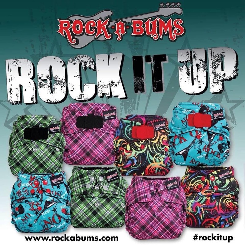 New 48Pcs 5-in-1 Cloth diapers onesize 24 Rockabums w/24 Bamboo charcoal inserts