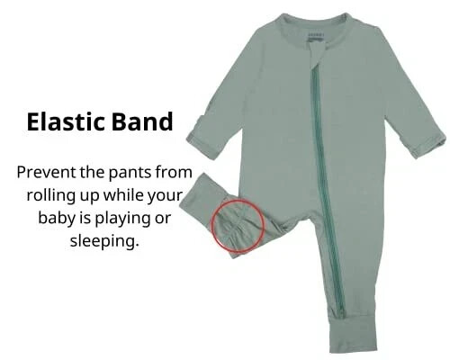 Baby Boy Girls Footless Snug Fits Sleepers Rayon Long Sleeve with Mitten Cuff... gallery