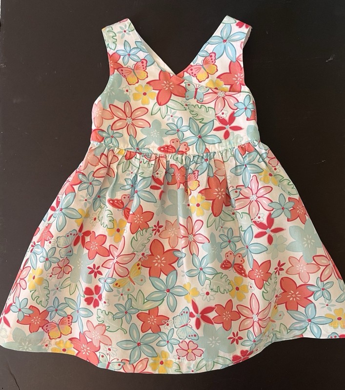 NWOT Infants 12-18 Gymboree BUTTERFLIES Cotton Vintage 2002 DRESS & DIAPER COVER