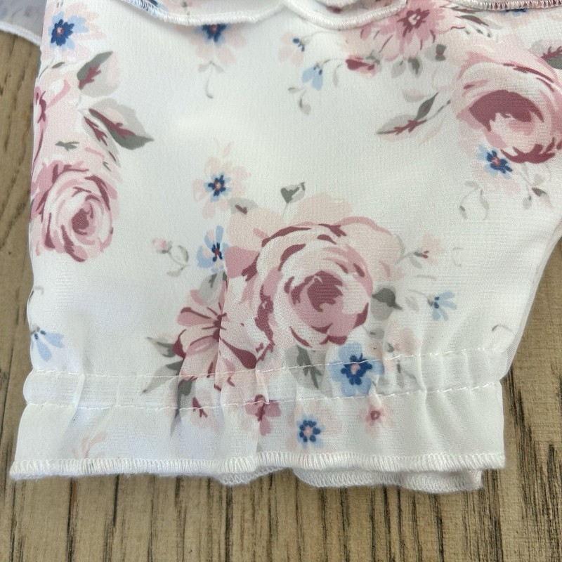 Edgehill Collection Baby Girl Size 6mo Pink One Piece Romper Chiffon Ruffles gallery