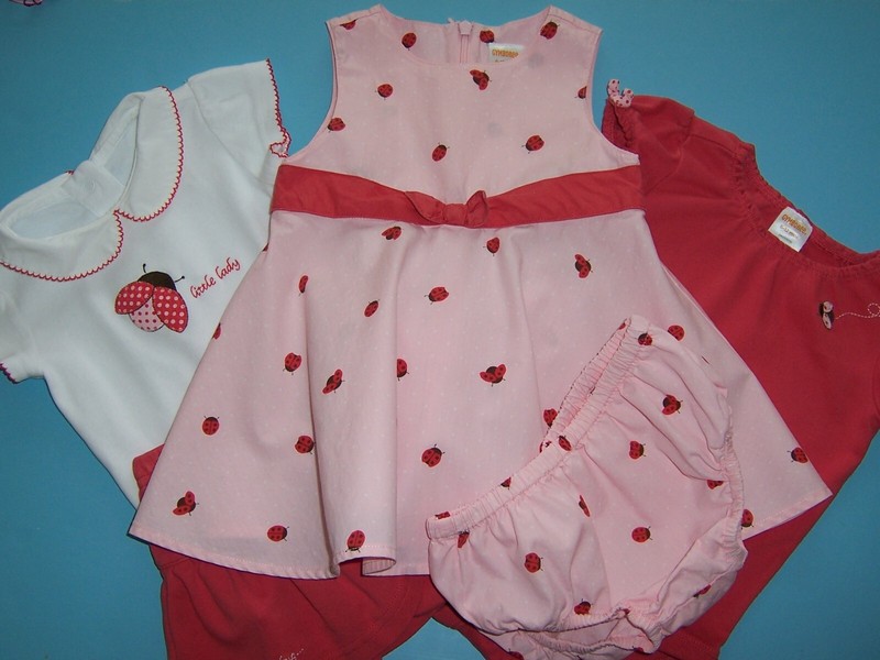 Gymboree VTG «LITTLE LADY LADYBUG» 6-12mth…5 PIECE SET…2005 TAG