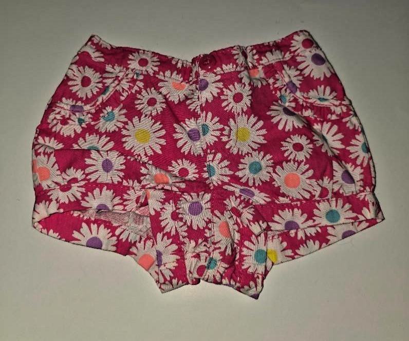 Garanimals Baby Girl 0-3 mos Cotton Blend Pink Flower Shorts Brand New! Adorable