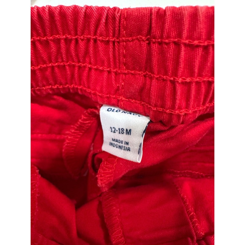 Ralph Lauren Old Navy Baby Boys Outfit Set Red Gingham Check Shirt Pants 12M gallery
