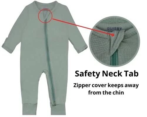 Baby Boy Girls Footless Snug Fits Sleepers Rayon Long Sleeve with Mitten Cuff... gallery
