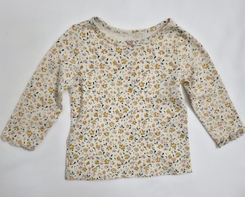 ​Carter’s Baby Girl 2-Piece Floral Top & Pink Corduroy Jumper Set - Size 12M gallery
