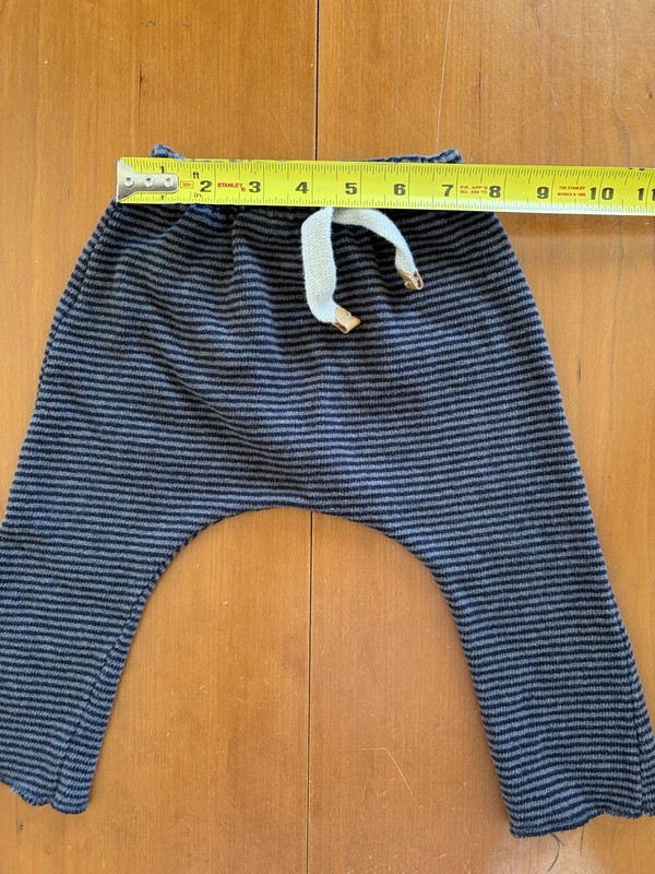 1+ In The Family (Spain) Black/Grey Stripe Brushed Cotton Blend Pants Set-9Mos gallery