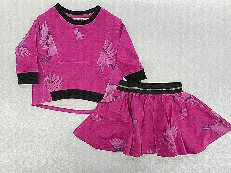 Infant/Girls Art & Eden 4-Way-Stretch L.S. Top & Skirt Sizes 9/12Mth. & 5
