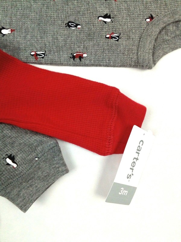 Brand New 3 Months, Set of Carter's Baby Boy Long Sleeve Body Suit ! gallery