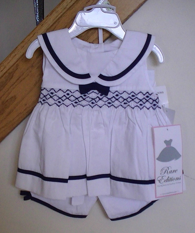 Rare Editions Classic Nautical Outfit 2-Piece set