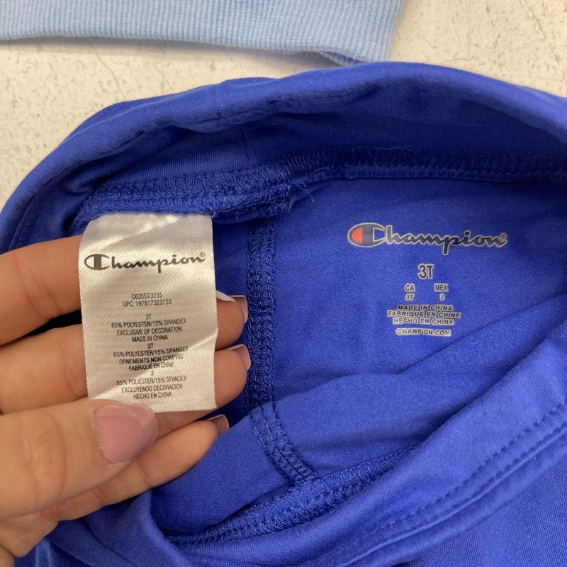 Champion Sweatshirt Skort Outfit Set Girls 3T Blue Heart Logo Athletic 2 Piece gallery