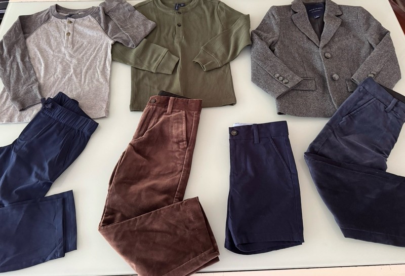Janie & Jack Toddler Boy 7 PCS Outfit Size 4T Sweater Pants Shirt Blazer Jacket