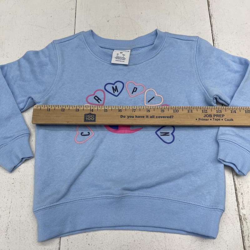 Champion Sweatshirt Skort Outfit Set Girls 3T Blue Heart Logo Athletic 2 Piece gallery