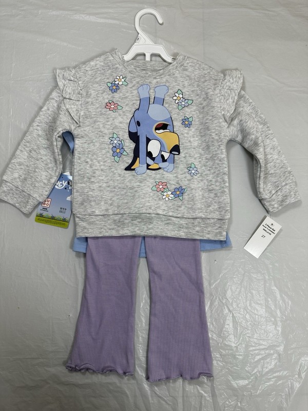 Bluey Fleece Pullover Toddler Set Size 2 T (A1)