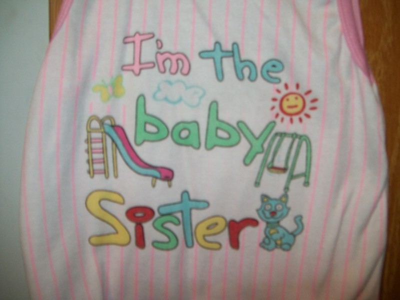 WCK 6 Months I’m the Baby Sister 2 piece shorts set sleeveless summer everyday