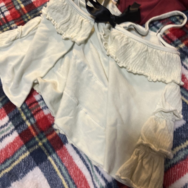 Luna Luna Baby Girl Set Top Diaper Cover Shorts Retro 6 12 18 24 Cream gallery