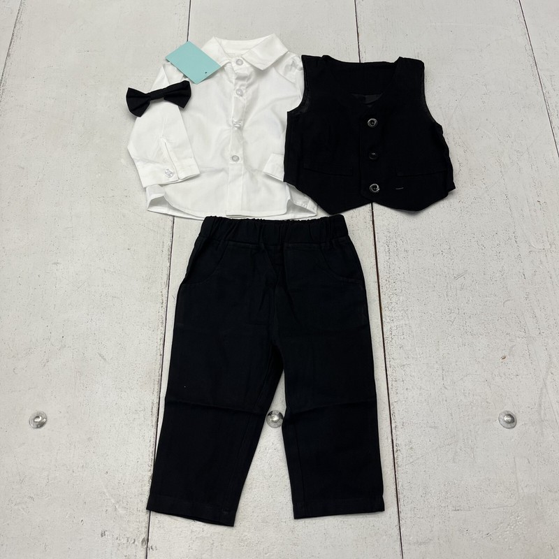 ARTMINE 4 Piece Formal Suit Outfit Toddler Boys Size 6-12 Months NEW