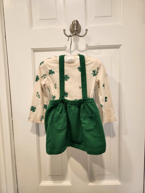 St Patrick’s Day Outfit Baby Girl 12 Months Paddys Irish Shamrock Luck