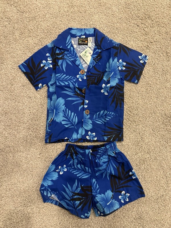 Baby Boy Hawaiian Luau Outfit- 6M – NWT