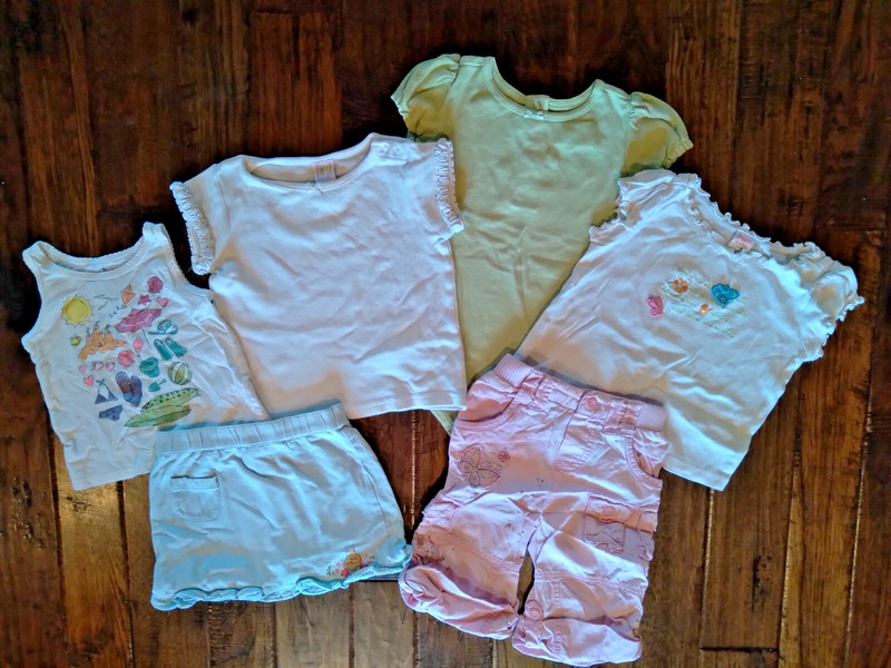 GUC! Girls Lot of 6 Everyday Play Gymboree Old Navy Pooh Summer Outfits 18-24 mo