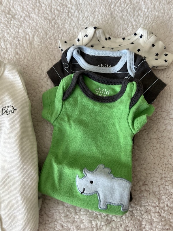 Preemie Child of Mine Carter's Bodysuit Lot Dino Stars gallery
