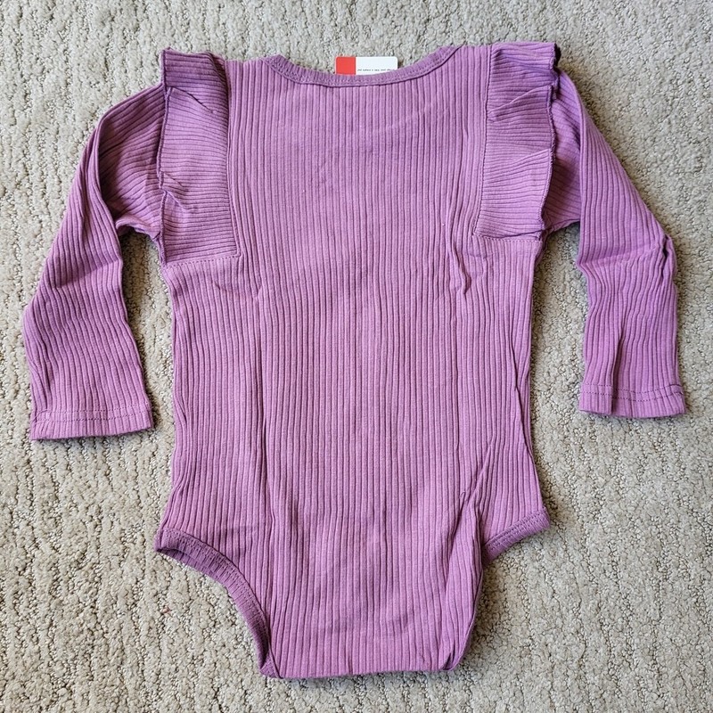 Baby Girl 3-Piece Rib Frill Long Sleeve Romper & Pant Set-Size 12-18 Months–NWT gallery