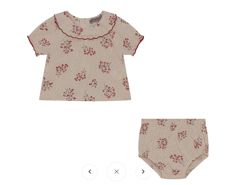 Posie & Pistachio FLORAL PRINT 2PC SET BERRY